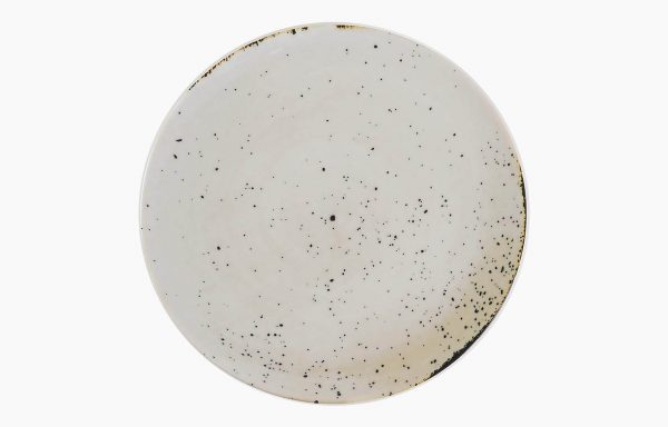 PRATO COUPE Ø24CM RUSTICO BRANCO IN